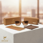 Minimal Square Daily Sunglasses Rich Tortoise Shell - Image 3
