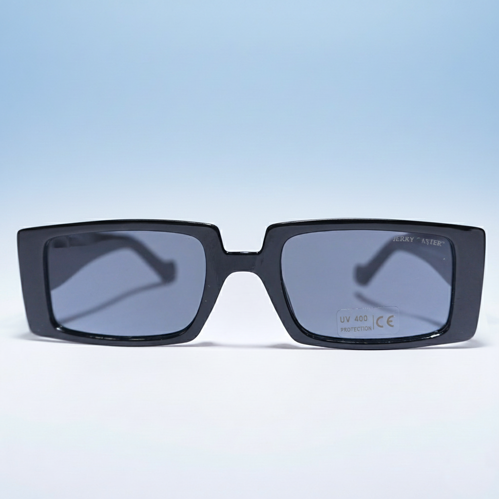 JerryCaster-2696-1 Tinted Streetwear Rectangle Sunglasses - Image 1