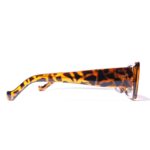 Tinted Streetwear Rectangle Sunglasses Tortoise Shell - Image 3
