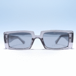 Tinted Streetwear Rectangle Sunglasses Transparent Grey