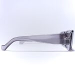 Tinted Streetwear Rectangle Sunglasses Transparent Grey - Image 3