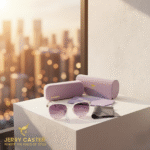 Premium Square Classic Sunglasses Crystal Smoke - Image 3