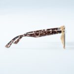 Premium Square Classic Sunglasses Honey Brown - Image 3