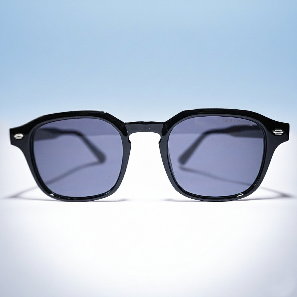 JerryCaster-5023-1 Compact Square Retro Sunglasses - Image 1