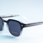 Compact Square Retro Sunglasses Charcoal - Image 3