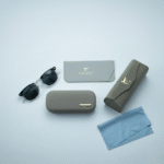 Compact Square Retro Sunglasses Charcoal - Image 4