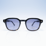 Compact Square Retro Sunglasses Light Blue-Grey