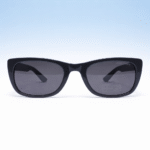 Minimal Square Matte Black Sunglasses
