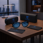 Retro Metal-PC Skywave Blue Sunglasses - Image 4