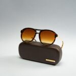 Retro Metal-PC Sunset Brown Sunglasses