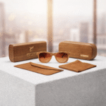 Zebra Wood Premium Polarized Sunglasses - Image 4